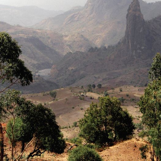 The landscape on the way from Ethiopia to Sudan that the Ethiopian Jews passed through on their journey to Israel (credit: MENI ELIAS)