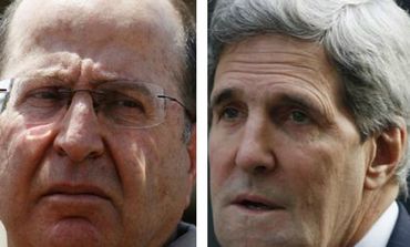 US Secretary of State John Kerry (R) and Defense Minister Moshe Ya'alon