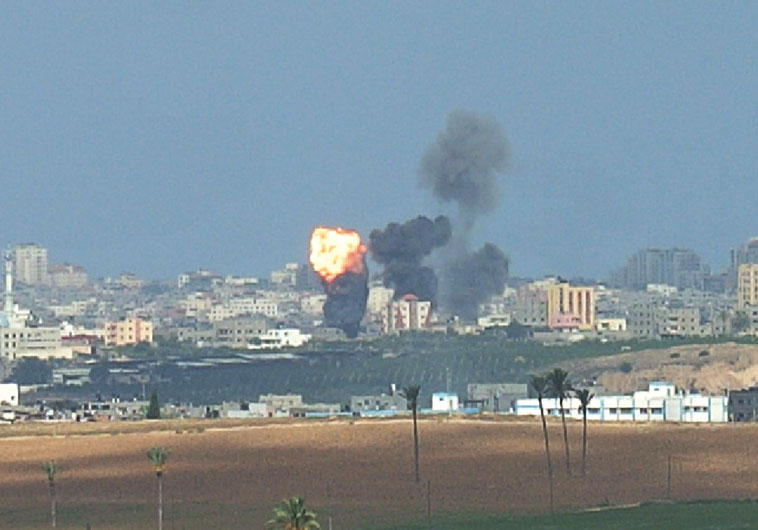 Explosion in Gaza Strip Beit Hanoun