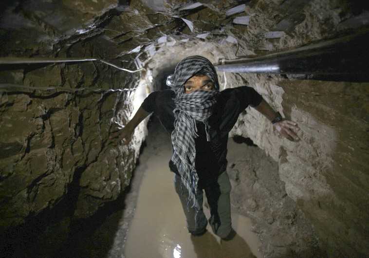 A smuggling tunnel beneath the Egyptian-Gaza border in Rafah [File]