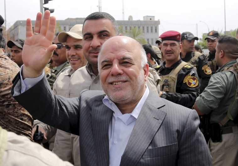 Iraqi Pm Haidar al-Abadi visists government forces
