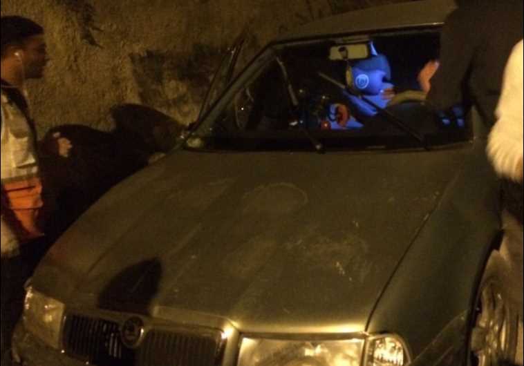 Car used in suspected terror attack in Jerusalem