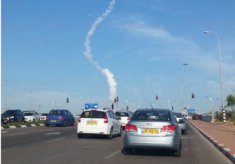 Ballistics tests over Tel Aviv