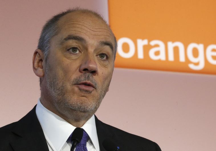 French telecom operator Orange Chairman and CEO Stephane Richard speaks during the company's 2014 annual results presentation in Paris