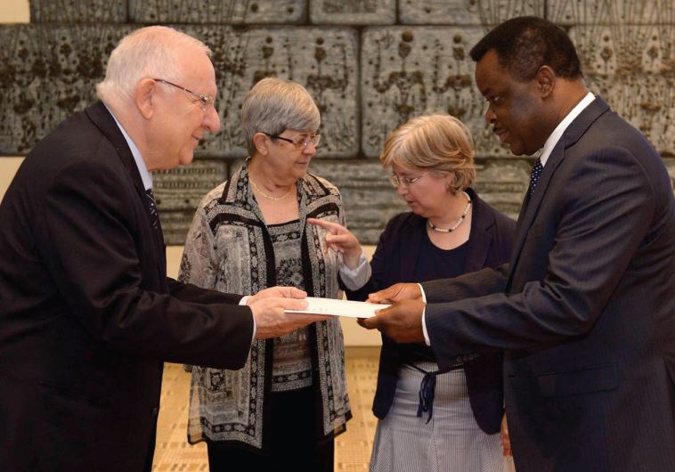 rivlin and Ambassador Eustaquio Nseng Esono of Equatorial Guinea