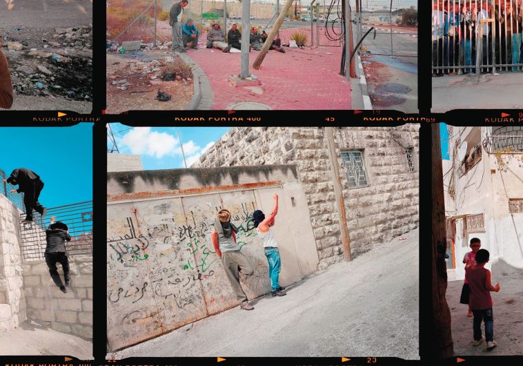 Gilles Peress – contact sheet, Palestinian Jerusalem, 2013.