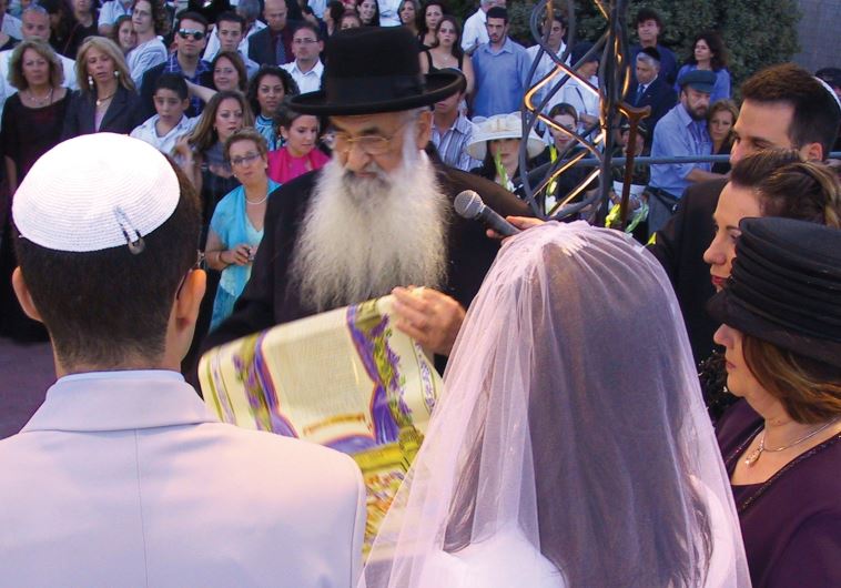A Jewish wedding.