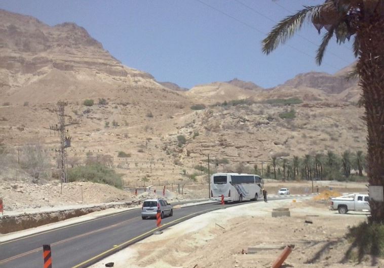 New bypass road near the Dead Sea