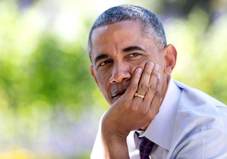 US President Barack Obama at the Rose Garden of the White House
