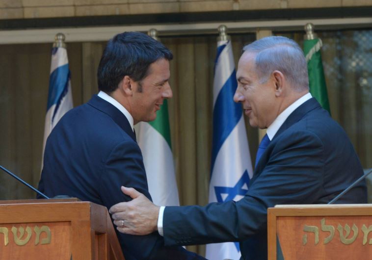 Prime Minister Benjamin Netanyahu meets Italian Prime Minister Matteo Renzi