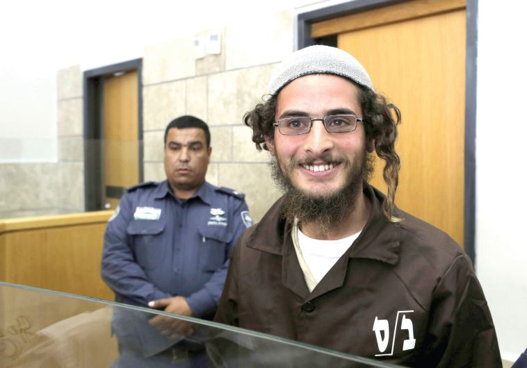 Meir Ettinger attends a remand hearing at the Magistrate’s Court in Nazareth.