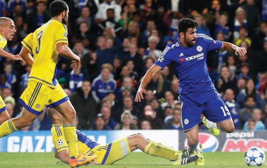 Chelsea beats Maccabi Tel Aviv 4-0 in Champions League Group G encounter, September 16, 2015