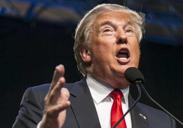 US Republican presidential candidate Donald Trump speaks at the Iowa Faith and Freedom Coalition Forum in Des Moines, Iowa