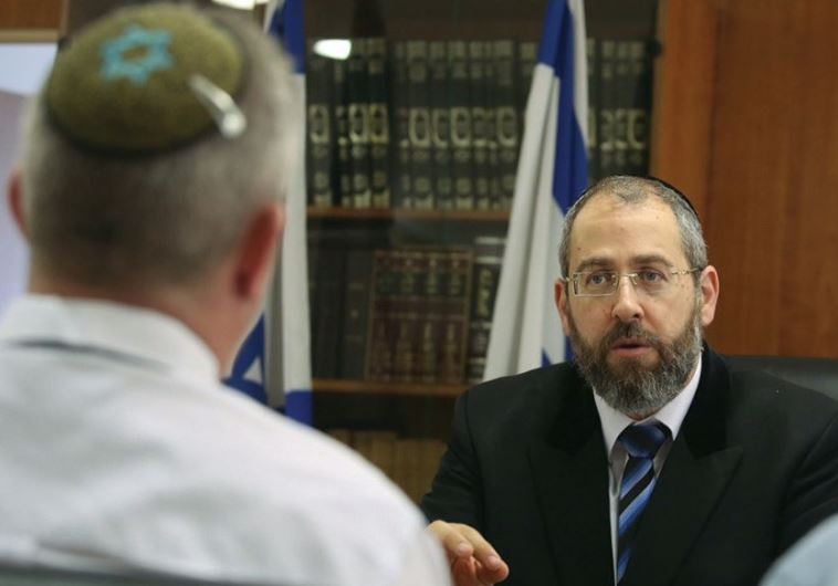 Ashkenazi Chief Rabbi David Lau speaks to The Jerusalem Post