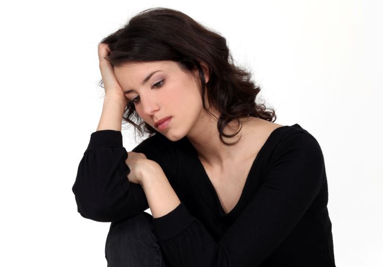 A depressed woman (illustrative)