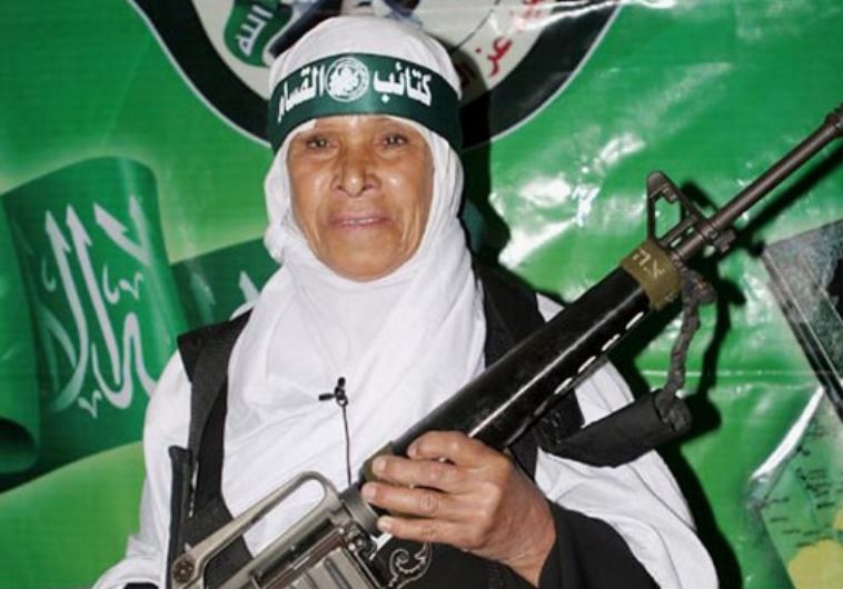 Female suicide bomber Fatima Omar Mahmud al-Najar, who blew herself up lightly wounding three Israeli soldiers operating in the town of Jabalia in 2006