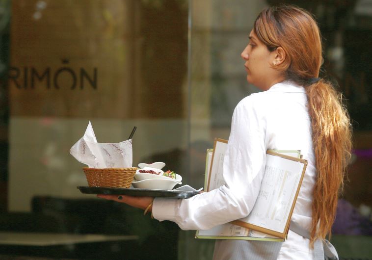A waitress