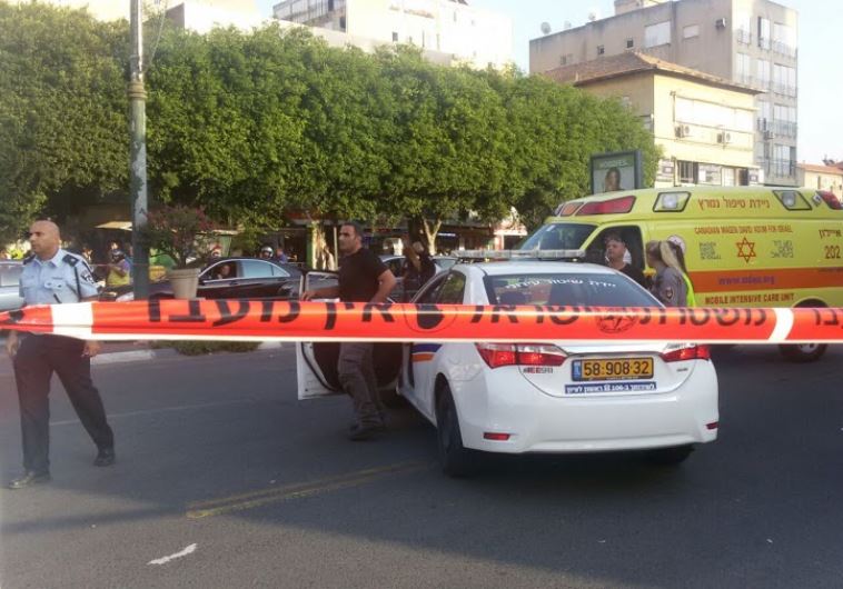 Police car at crime scene