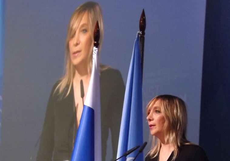 Emi Palmor, director-general of the Justice Ministry, addresses the Conference of the States Parties to the UN Convention against Corruption in St. Petersburg, Russia, yesterday