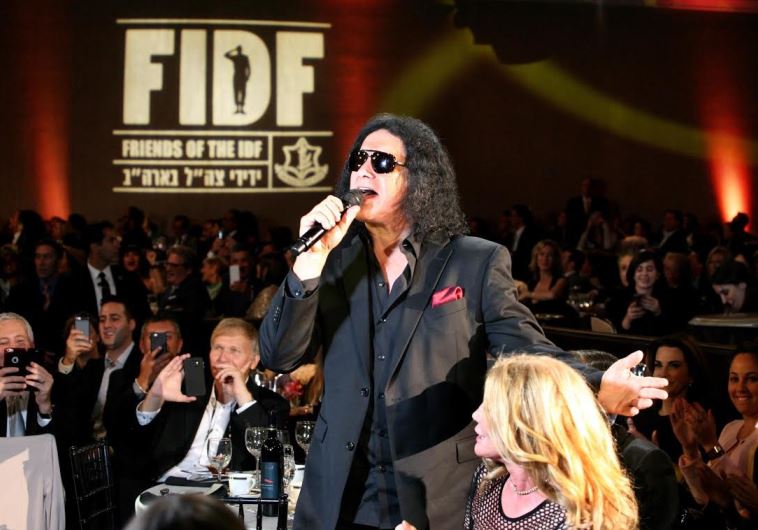 Gene Simmons at the FIDF gala in Beverly Hills, Novermber 6, 2015