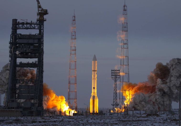 Amos 5 satellite launch.
