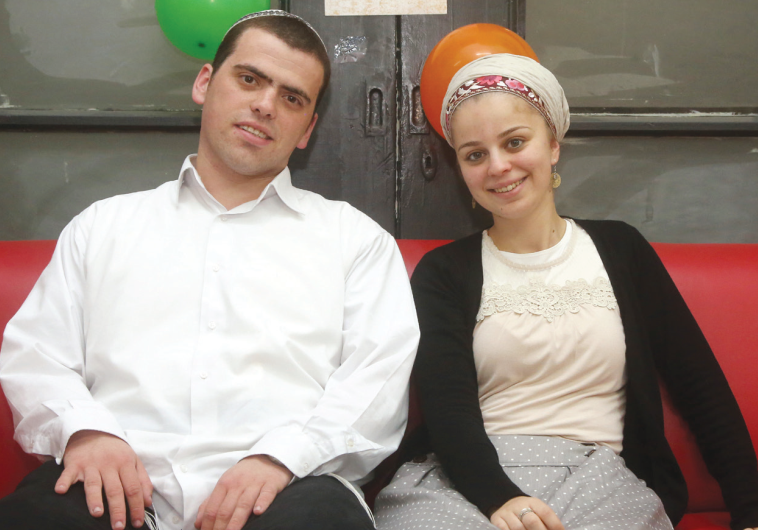 SARAH-TEHIYA and Ariel Biegel. OneFamily has given the couple money for a new apartment in Geva Binyamin.