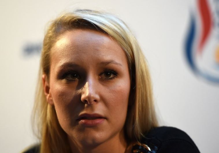 Vice-President of the French far-right Front National (FN) party and candidate for the regional elections in the Provence-Alpes-Cote d'Azur (PACA) region, Marion Marechal Le Pen, answers journalists' questions during a press conference