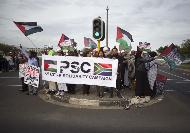Supporters of the Boycott, Divestment and Sanctions (BDS) campaign protest in Cape Town [File]