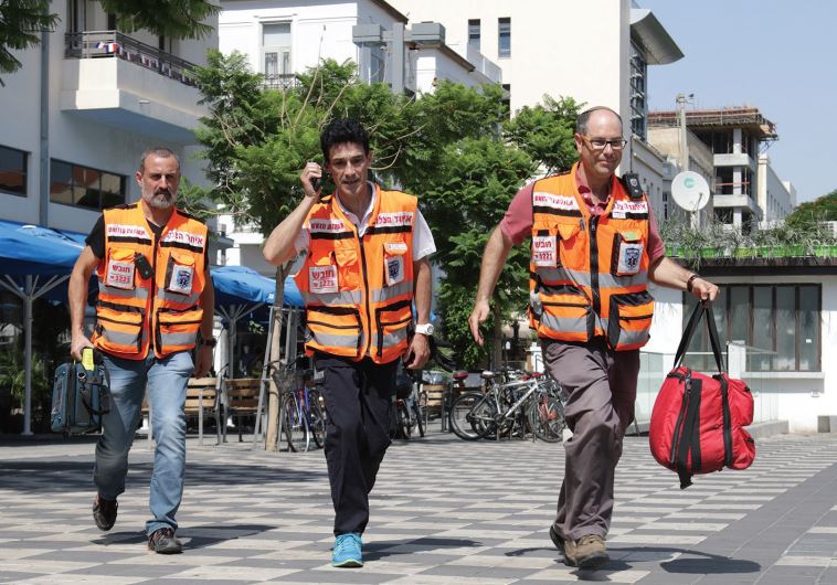 UNITED HATZALAH medics are ready for duty around the clock