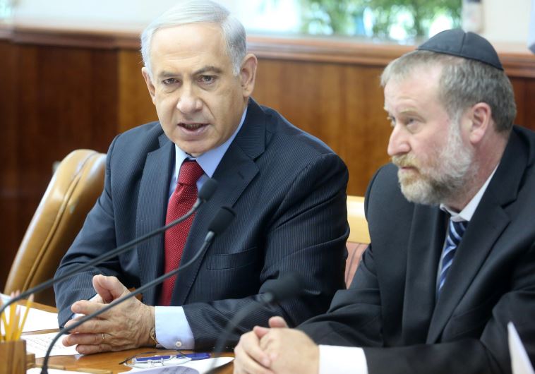 Avichai Mandelblit and Netanyahu