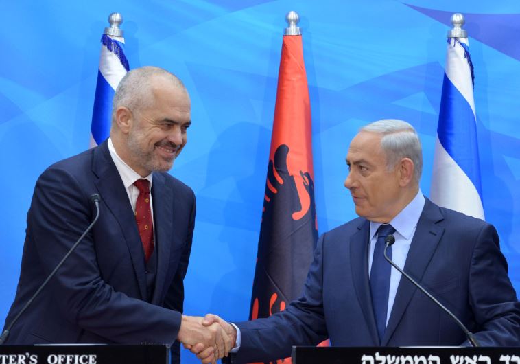 PM Netanyahu and Albanian PM Edi Rama