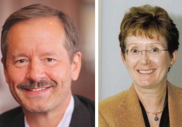 Wolf Prize laureates Prof. Trudy Frances Charlene Mackay (R) and Lewis Cantley, from Weill Cornell Medical College
