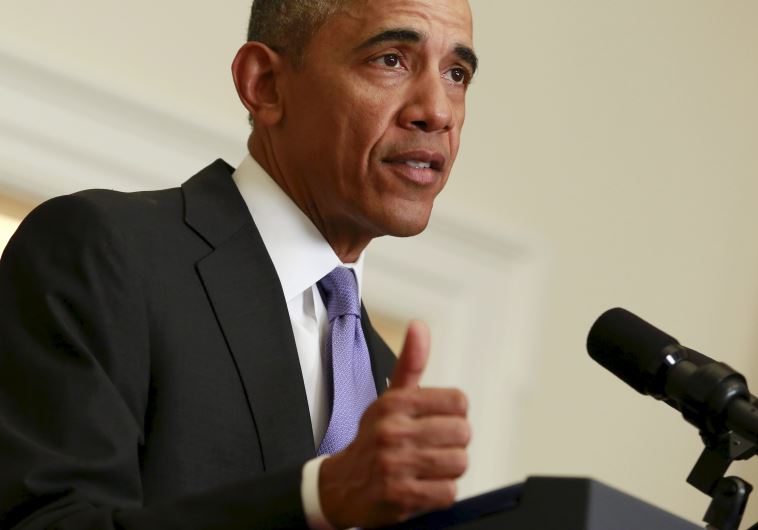 US President Barack Obama delivers a statement 