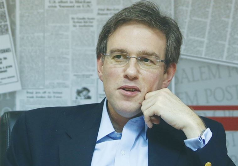 ‘WALL STREET JOURNAL’ editor and former ‘Jerusalem Post’ editor-in-chief Bret Stephens addresses the ‘Post’ editorial staff