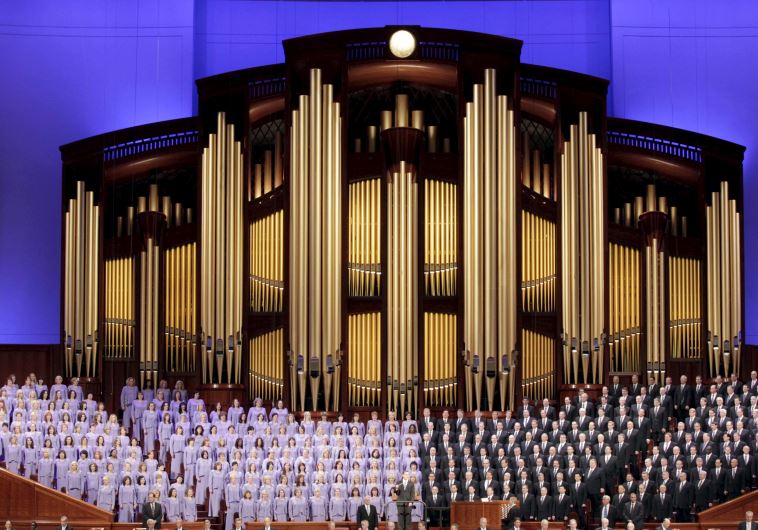 The Mormon Tabernacle Choir sings at the first session of The Church of Jesus Christ of Latter-day Saints' 185th Annual General Conference in Salt Lake City, Utah April 4, 2015