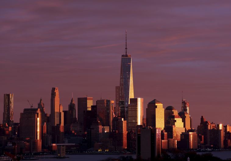 The Manhattan skyline 