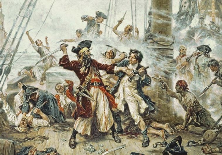 The capture of the famous pirate Blackbeard took place in 1718