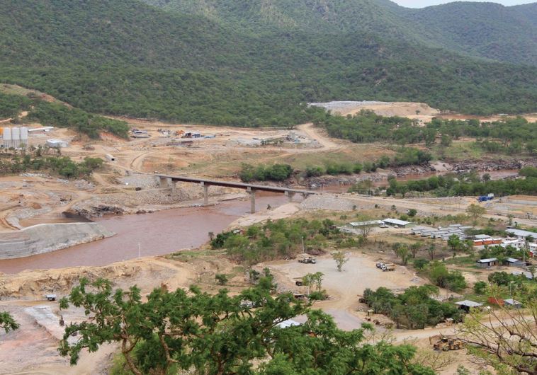 ETHIOPIA’S GREAT Renaissance Dam is constructed in Guba Woreda, some 40 km (25 miles) from Ethiopia’s border with Sudan in 2013.