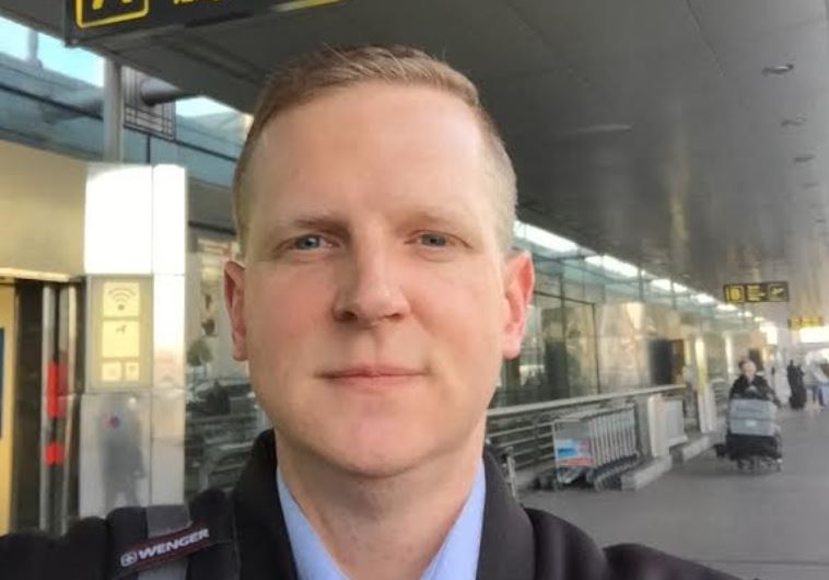 Christian Kremer selfie at Brussels airport, March 22, 2016.