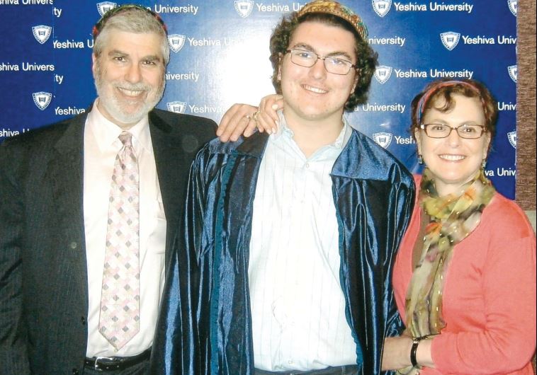 Mark and Ellen Newman with Ariel at his high-school graduation, a few months before his death