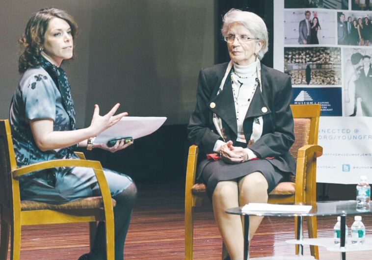 Young Friends board member Miriam Leichtling interviews Miriam Leichtling interviews Holocaust survivor Stefania Hecht in New York