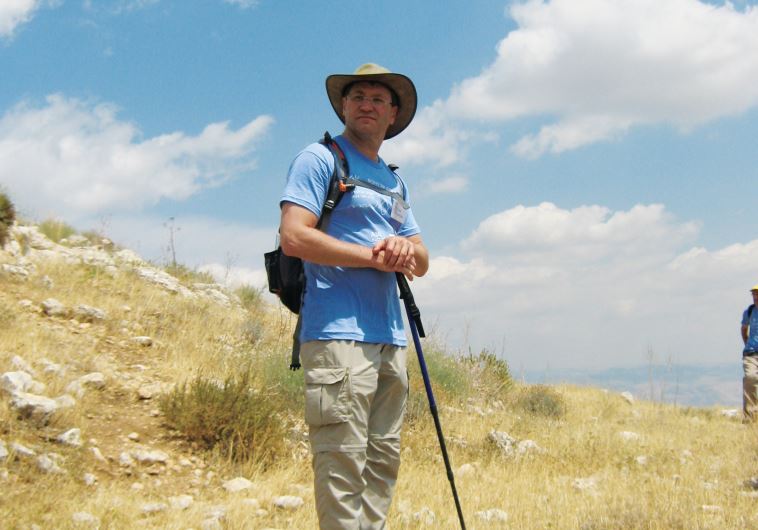 AKIM-Jerusalem trek leader Ian Brown on a sponsored walk.
