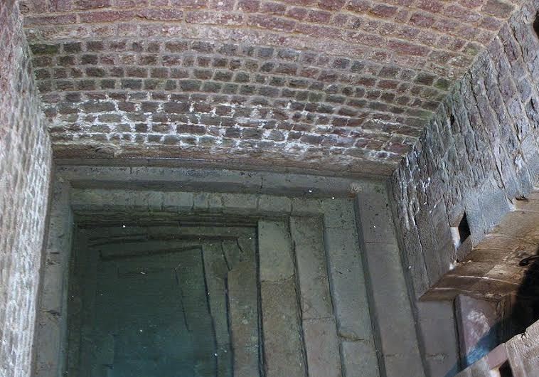 Pool of the medieval mikveh in Speyer, dating back to 1128