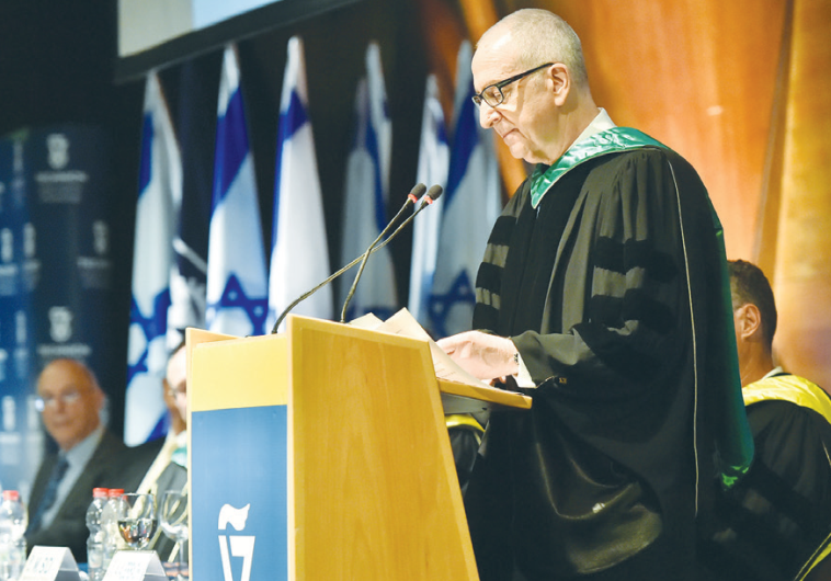 DAVID SKORTON, secretary of the Smithsonian Institution, receives an honorary doctorate from the Technion–Israel Institute of Technology.