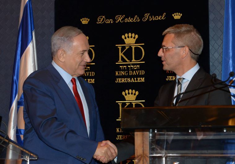 Benjamin Netanyahu and Jesper Vahr