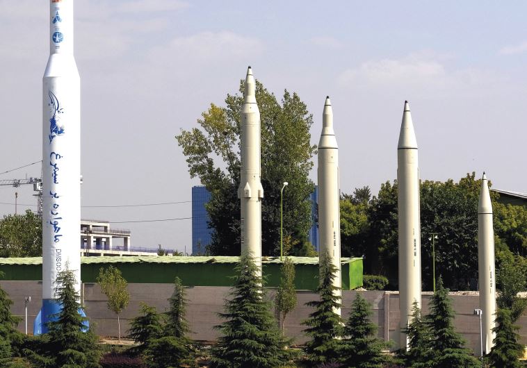 MORE OF these to come? Iranian-made missiles are pictured at the Holy Defense Museum in Tehran last year.
