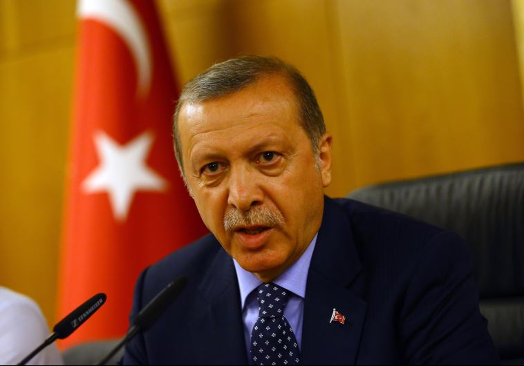 Turkish President Tayyip Erdogan addresses during an attempted coup in Istanbul, Turkey July 16, 2016.