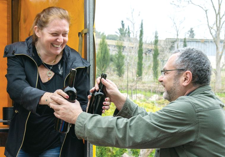 Lina Slutzkin, founder of Kadma winery (not kosher) in Kfar Uriya in the Judean foothills