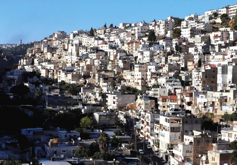 SILWAN, an Arab neighborhood close to Jerusalem’s Old City, one of many places the author claims Arab residents are being displaced from