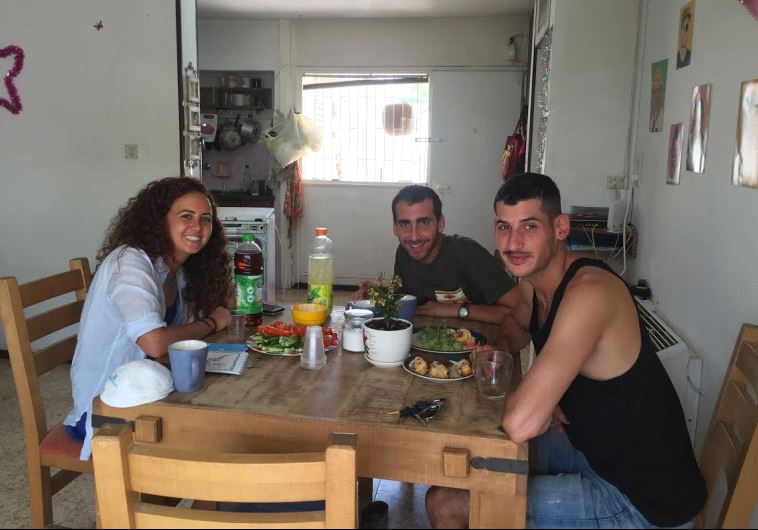 Adi Treves, Itay Itamar and Yotam Rechnitz of the Beersheba Moishe House.